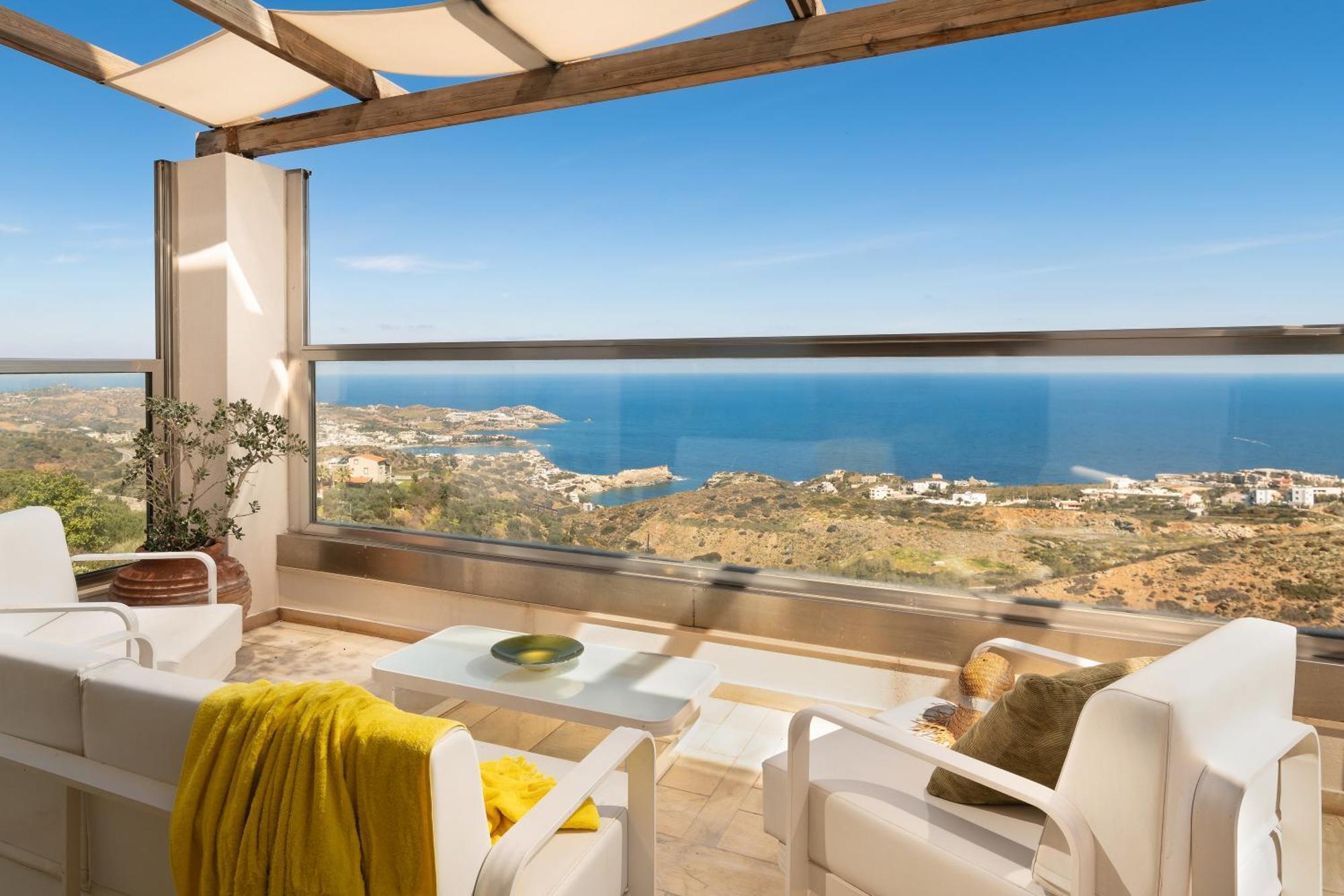 Minimalist Mediterranean Blue Key Villa With Sea View & Infinity Heated Pool Agia Pelagia  Exterior foto