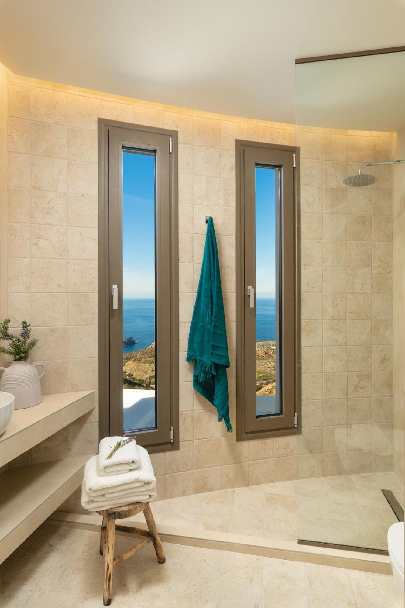 Minimalist Mediterranean Blue Key Villa With Sea View & Infinity Heated Pool Agia Pelagia  Exterior foto
