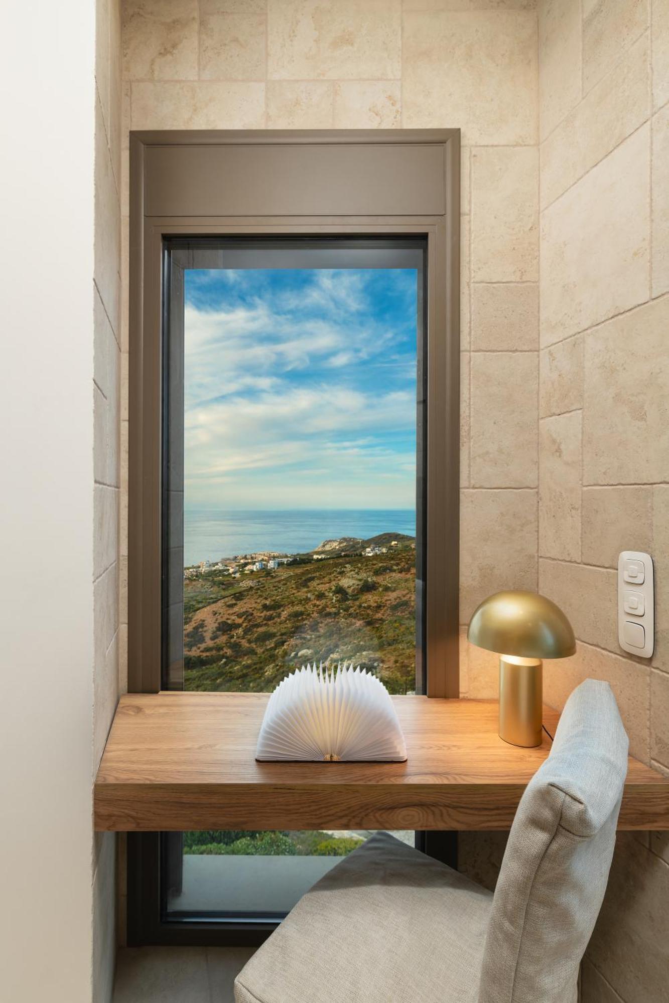 Minimalist Mediterranean Blue Key Villa With Sea View & Infinity Heated Pool Agia Pelagia  Exterior foto