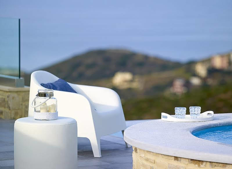 Minimalist Mediterranean Blue Key Villa With Sea View & Infinity Heated Pool Agia Pelagia  Exterior foto